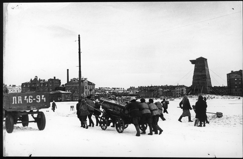 Блокадный Ленинград, декабрь 1941 г. Источник изображения: ПАО «ТГК-1»