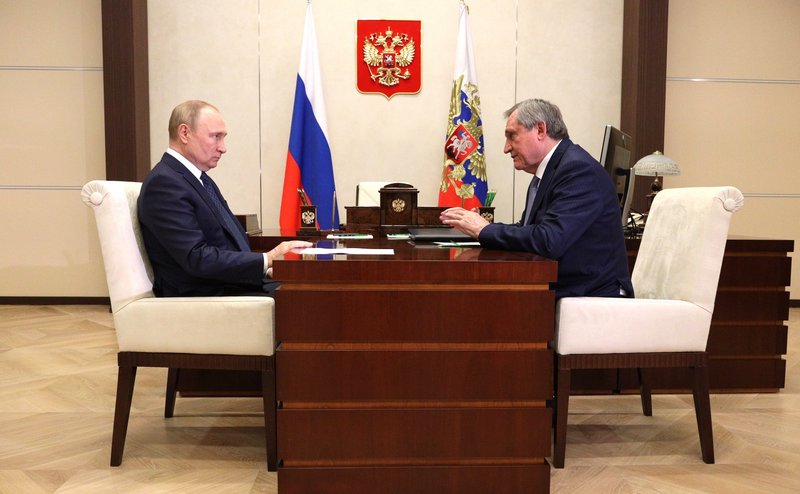 Встреча с Министром энергетики Николаем Шульгиновым. Источник изображения: kremlin.ru